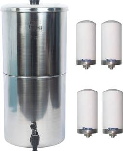 Ferrum ThamesPure 30Litres (15L + 15L) Stainless Steel Water Filter 30 L Gravity Based Water Purifier