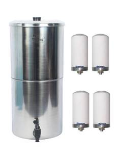 Ferrum ThamesPure 30Litres (15L + 15L) Stainless Steel Water Filter 30 L Gravity Based Water Purifier