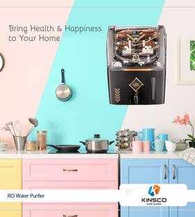 Kinsco Black Copper+AAA Alkaline+VitaminB12 7 L RO + UV + UF + Copper Guard + pH enhancer Water Purifi...