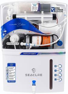 Seacure Omega Pro Plus Zinc With Alkaline 18 L RO + UV + UF + TDS Water Purifier