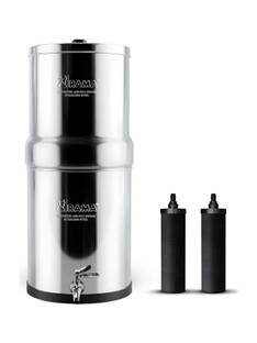 Rama Stainless Steel Non Electric Filter | 16L Storage, 2 Carbon Candles & SS Tap | 32 L Gravity Based...