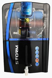 Earth Ro System Storm Black Model with TDS Controller and Alkaline Filter 12 L RO + UF + Minerals + Co...