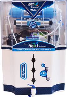 Aquagrand Opel Alkaline + 18 L RO + UV + UF + TDS Water Purifier