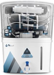 Natures Aqua Copper RO water purifier Electric Water Purifier with Metallic Sheet 13 L RO + UV + UF + ...