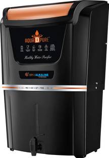 AquaDpure Copper + Alkaline RO Water Purifier Suitable for all type of water supply 12 L RO + UV + UF ...