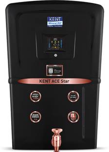 KENT Ace Star - B//111109B ACE Star 8 L RO + UV + UF + Alkaline + Copper + TDS Control + UV LED Water Purifier Auto Flush|9L|20 LPH| Ideal For Borewell/Tanker/Municipal Water