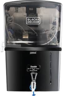 BLACK+DECKER by Kent RO Zenith RO Water Purifier| ISI Marked | Multiple Purification Process| 8 L RO +...