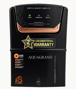 Aquagrand i8 Copper Model with (ISI, BIS Certified) Needs No Service & 2 Years Warranty 12 L RO + UV +...