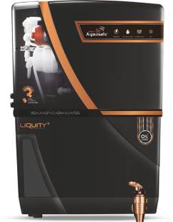 aqua safe DIGITAL BLACK 12 L RO + In-Tank UV + UF + TDS Control Water Purifier