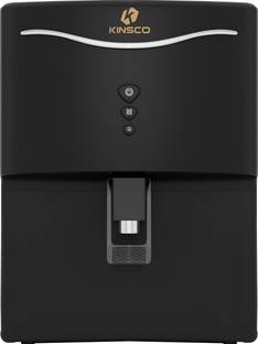 Kinsco Aqua Curvv ISI Mark Copper Zinc Alkaline Mineral RO 8 L RO + UF + UV + Copper + Alkaline + Mineralizer Water Purifier