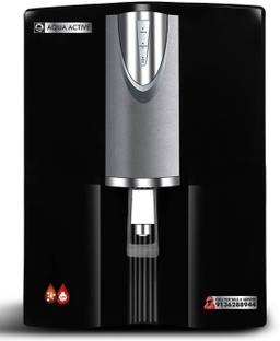 AquaActive TurboFlow ROUVCU100GPD Purifier 8 L RO + UV + UF + TDS Control + UV in Tank + Copper Water ...