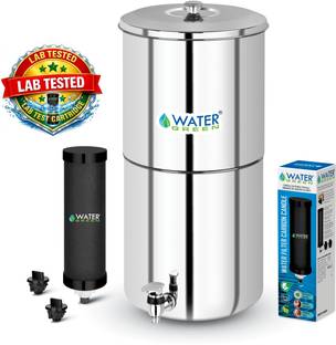 WATER GREEN Water Filter With Carbon Candle 25 L Gravity Based Water Purifier