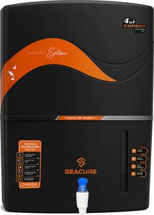 Seacure 4-in-1 Copper Filter Technology 12 L RO + UV + UF + TDS Water Purifier