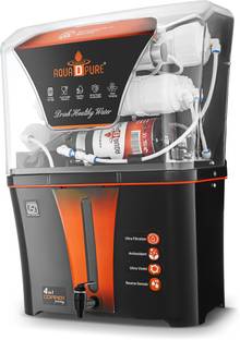 AquaDpure RO Water Purifier with Bio Alkaline 8 Stage Purification with TDS up to 2000 ppm 12 L RO + U...