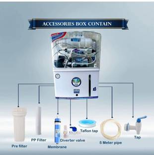 Aqua Ace 12L Storage RO Water Purifier with Zinc Filter Full Automatic 12 L RO + UF + UV + UV_LED + TD...