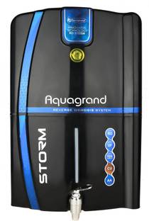 Aquagrand Storm Model Advanced Technology, Suitable for Home, Office ( Copper 12 L RO + UF + TDS + ALK...