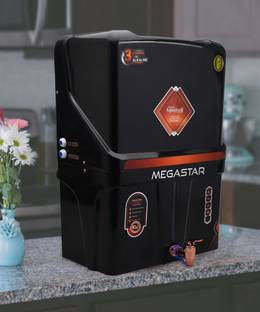 Kaveri AquaFresh Megastar Full Black RO Water Purifier 12 L RO + UV + UF + TDS Water Purifier
