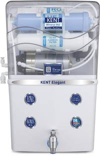 KENT Elegant RO Water Purifier (111097) | 4 Years Free Service 8 L RO + UF + TDS Control + UV LED Wate...