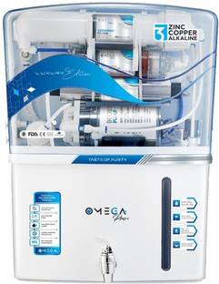 Dr Aquastar Omega Water Purifier with 12 L RO + UV + UF + Copper + TDS Control Water Purifier
