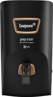 LIVPURE LIV-PEP-STAR-COPPER 7 L RO + UV + UF + Copper + Minerals Water Purifier