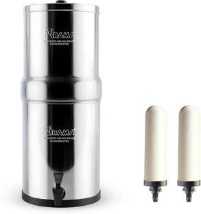 Rama Gravity Water Filter 17L Storage with 2 Spirit Candles and Plastic Tap 17 L Gravity Based Water P...