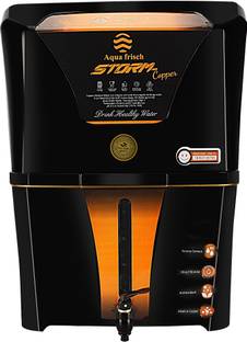 Aqua Frisch Storm Black Copper With ORP+ Alkaline +Ro+Uf+Tds Adjuster 12 Stage 12 L RO Water Purifier