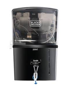 BLACK+DECKER by Kent RO Zenith RO Water Purifier| ISI Marked | Multiple Purification Process| 8 L RO +...