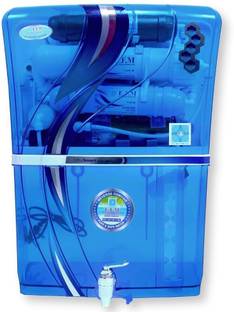 E.F.M Alpha Blue Transparent Water Purifier Luxury Domestic RO System 12 L RO + UV + UF + TDS + Alkali...