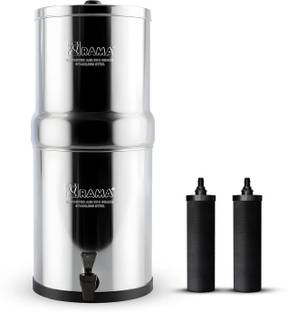 Rama 32-Litre Storage Capacity with 2 nos Carbon Candles and Plastic Tap 32 L Gravity Based Water Puri...