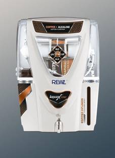 REWZ Epic White 15 L RO + UV + UF + TDS + Alkaline Water Purifier