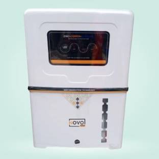 pureworld Novo White Copper + TDS Purifier for Home 12 L RO + UV + Minerals + Alkaline Water Purifier