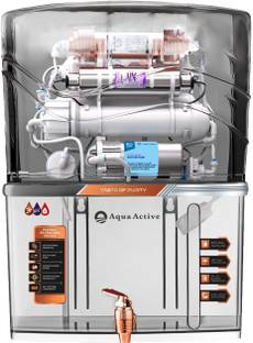 AquaActive RO+UV+PH+B12+TDS Adjuster 10 L RO + UV + CU Guard + Alkaline Enhancer + Mineral Water Purif...