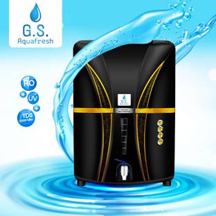 g.s. aquafresh BLACK DIAMOND RO+UV+UF+TDS CONTROLLER+COPPER+CONCELED MEMBRANE 12 L RO + UV + UF + Copp...