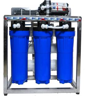 One7 25 LPH Commercial Ro Water Purifier Plant Full Stainless Steel Body With TDS Adjuster 25 L RO + U...