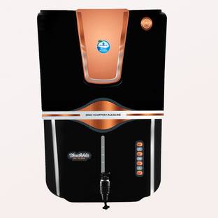AquaDpure Zinc Copper Alkaline Water Filter Purifier for Home 12 L RO + UV + UF + TDS + ALK + Copper W...