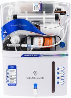 Seacure RO Water Purifier 4-in-1 Copper Purification with Energy Saving Mode 12 L RO + UV + UF + TDS +...