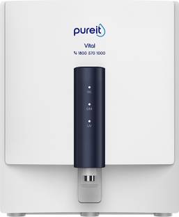 Pureit Vital 6 L RO + UV + Minerals Water Purifier Suitable for all - Borewell, Tanker, Municipality Water