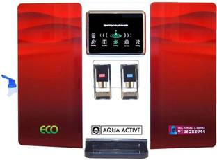AquaActive Hot Normal Cold Water Purifier RO+TDS Controller (Red) 10 L RO + UV Water Purifier