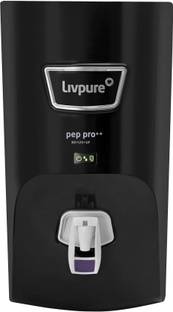 LIVPURE LIV-PEP-PRO-PLUS+ BLACK 7 L RO + UV + UF Water Purifier Suitable for all - Borewell, Tanker, M...