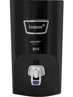 LIVPURE LIV-PEP-PRO-PLUS+ BLACK 7 L RO + UV + UF Water Purifier Suitable for all - Borewell, Tanker, M...