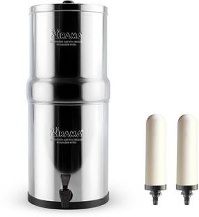 Rama Gravity Water Filter 17L Storage with 2 Spirit Candles and Plastic Tap 17 L Gravity Based Water P...