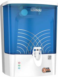AQUA konfido ISI Mark cutting-edge Copper+ Eco Mineral RO technology|Water Purifier|Blue 10 L RO + UV ...