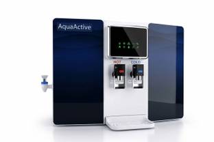 AquaActive Active Hot/Cold Water Purifier RO+UV+TDS+Mineral+Alkaline+SED+GAC (Blue) 10 L RO + MF + UV ...