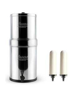 Rama Stainless Steel Non Electric Filter | 12L Storage With 2 Spirit Candle & PP tap 24 L Gravity Base...