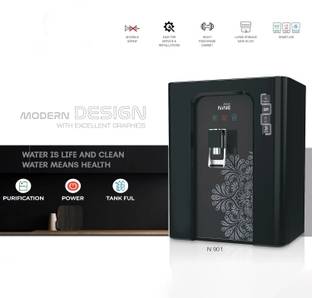 AQUA Fresh NINE Black Model With LED Display Premium Water Purifier 12 L RO + UV + UF + TDS + Mineral ...