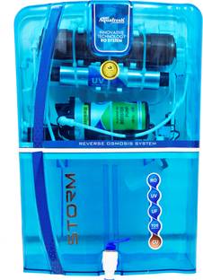 Kaveri AquaFresh Full Transparent Blue Storm Model With Copper Filter 12 L RO + UV + UF + Copper + TDS...