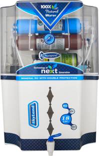 Aquagrand Skyland Model Copper filter + Alkaline Vitamin B12 Best For Home/Office Purpose 18 L RO + UF...
