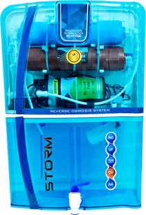 Earth Storm Full transparent Blue Model with TDS Controller and Copper filter 12 L RO + UV + Minerals ...