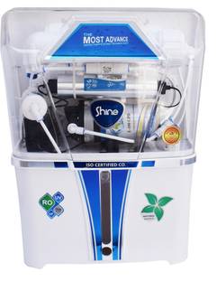 AQUA Shine Advance Model purify Mineral ro+uv+uf+tds 12 L 12 L RO + UV + UF + TDS Water Purifier