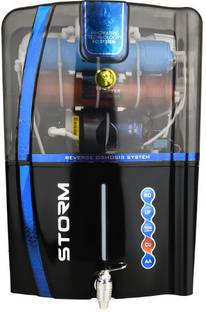 Kaveri AquaFresh Storm Black Model with Alkaline And Copper Filter 12 L RO + UF + TDS + ALK Water Puri...